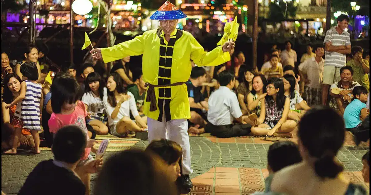 Kids playing bingo at an outdoor event
