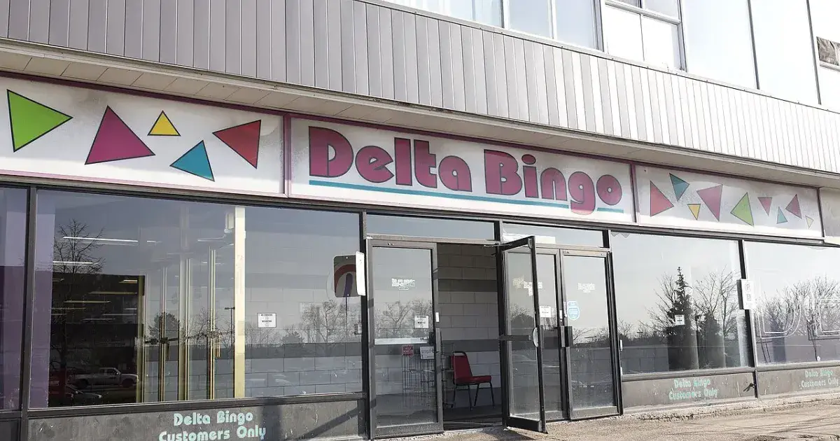 Delta Bingo and Gaming at night in Mississauga